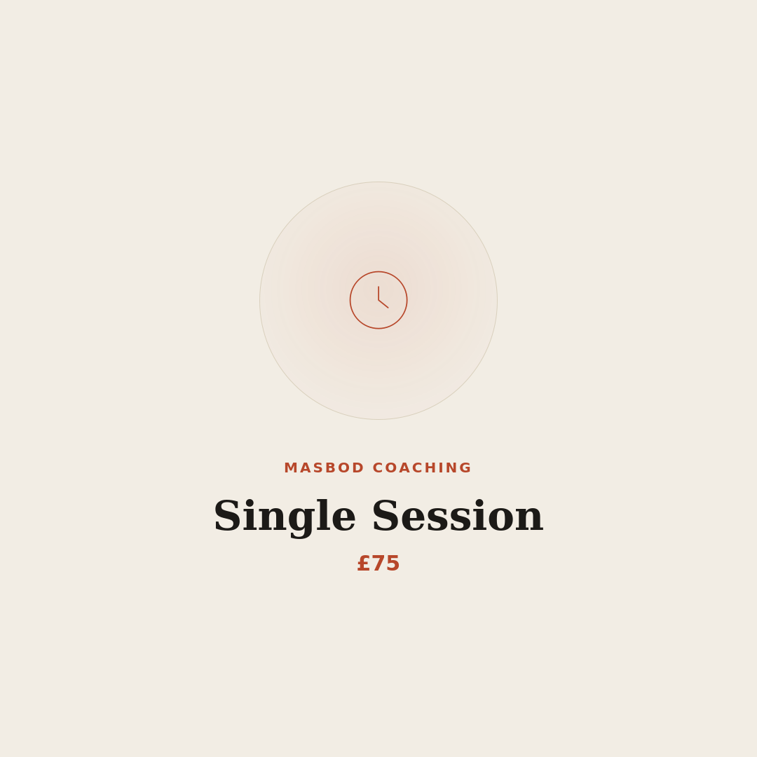MASBOD Single Coaching Session — one 60-minute 1:1 life coaching session, £75